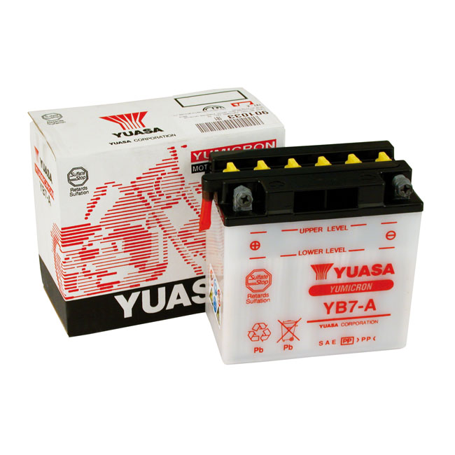 Yuasa, Yumicron 12V lead-acid battery YB7-A. 7Ah Yuasa, Yumicron 12V lead-acid battery YB7-A. 7Ah