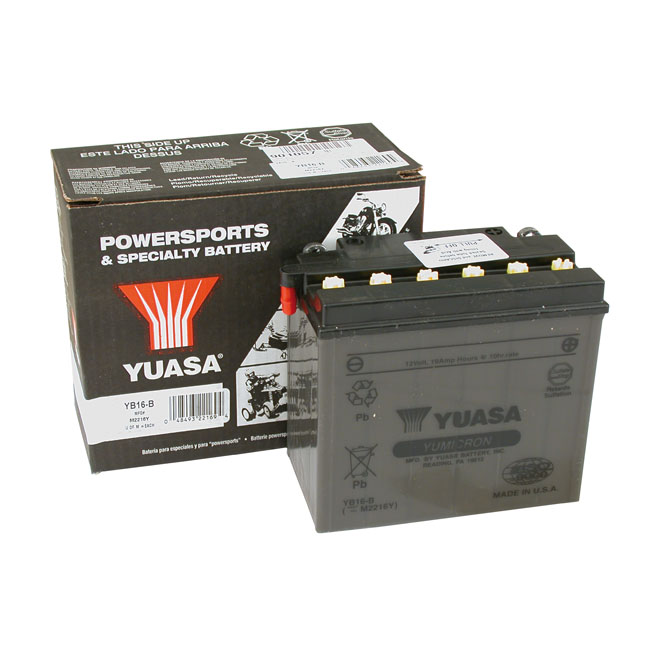Yuasa, Yumicron 12V lead-acid battery YB16-B. 19Ah Yuasa, Yumicron 12V lead-acid battery YB16-B. 19Ah