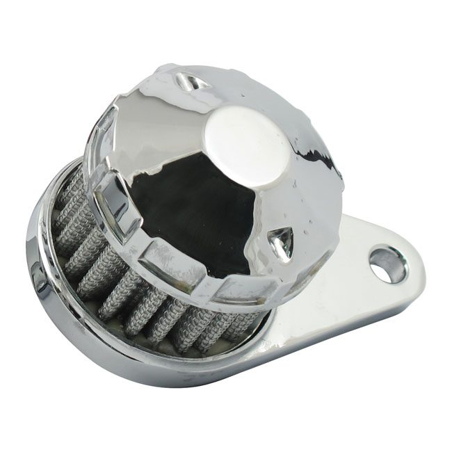 Crankcase breather filter, cone top. Chrome Crankcase breather filter, cone top. Chrome