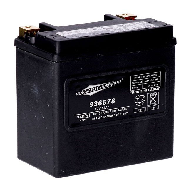 MCS, Standard Series - AGM sealed battery. 12v, 14ah. 240cca MCS, Standard Series - AGM sealed battery. 12v, 14ah. 240cca
