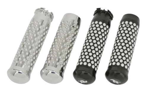 Dimpled grips Polished