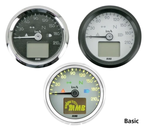 MMB ELT48 Speedo 120mph white/chr/white