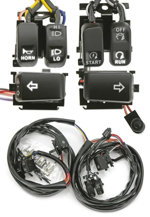 GZP Blk LED switchkit Softail+Dyna 96-06