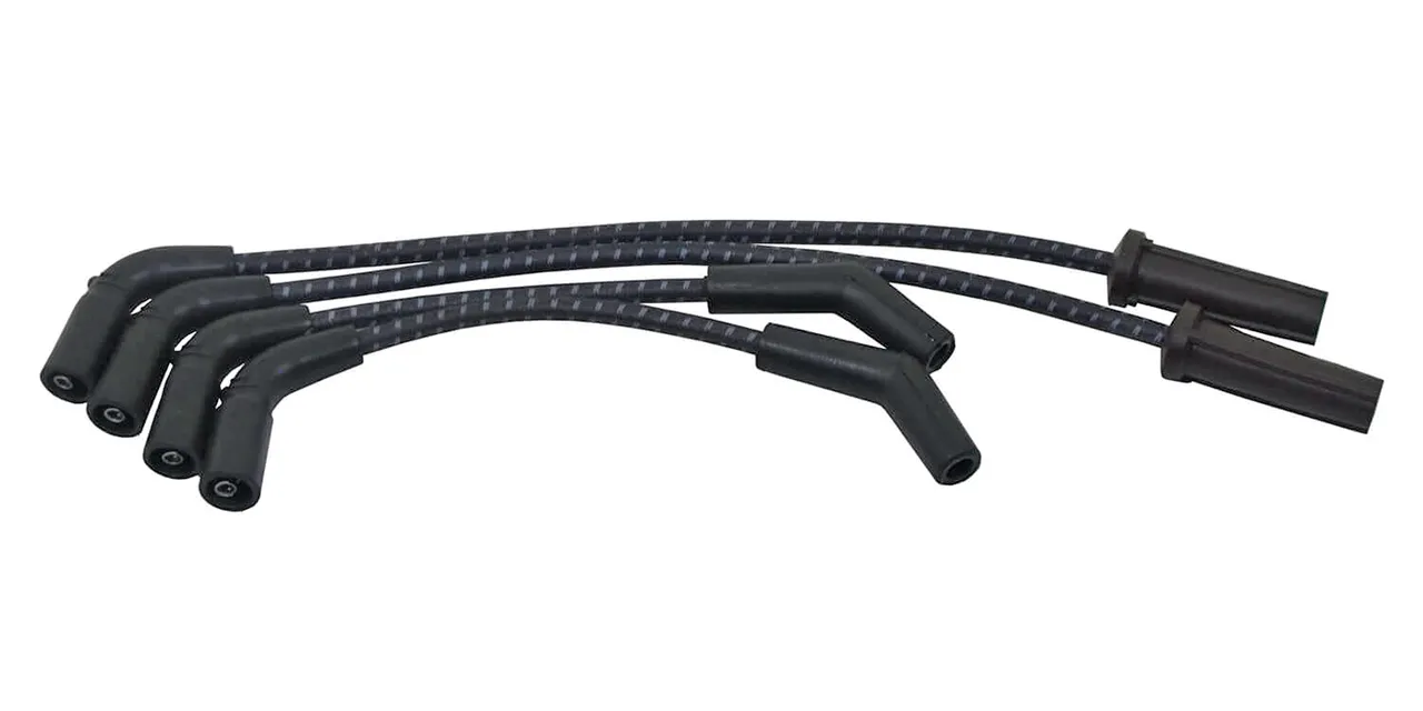 Plug wires ST18-up BLACK W/BLUE TRACE Plug wires ST18-up BLACK W/BLUE TRACE