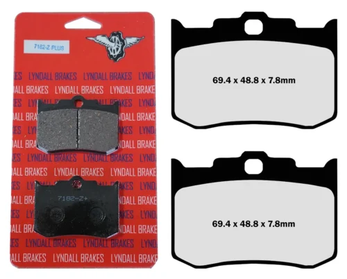 FR+RR Pads Z-Plus PM Four Piston Caliper