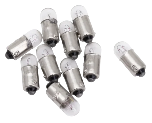 10pck Bulb 12V3W BA9S cylindrical head