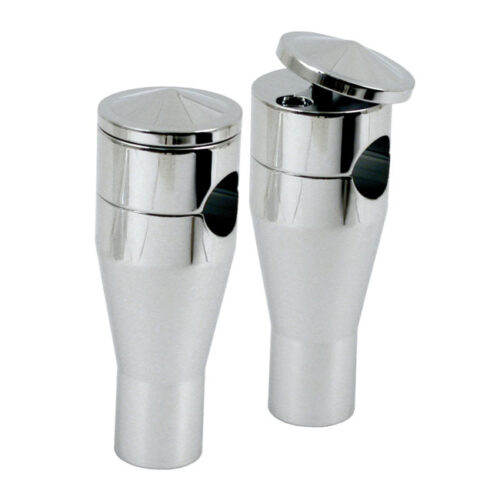Twist-Top Panhead style risers. Chrome, 6" rise