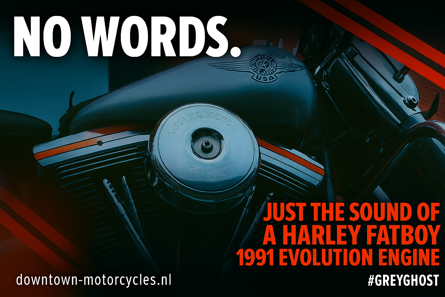 Geluid van een: Fatboy 1991 EVO (video)